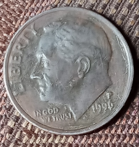 1996-P-Circulated-Roosevelt-Dime-Clad-Error?